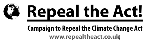 Repeal the Climate Change Act, 2008 (c.27).